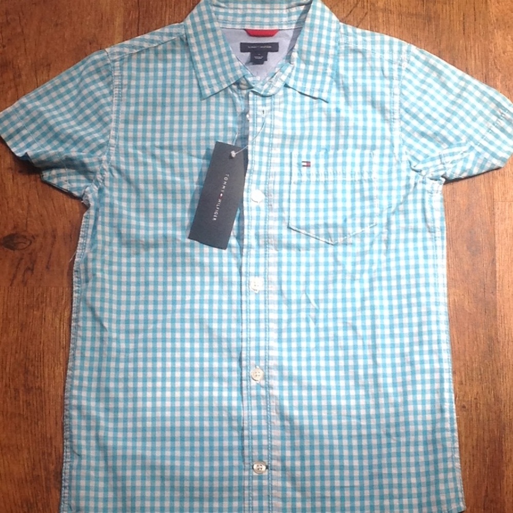 Brand New Little Boys Button Up By Tommy Hilfiger